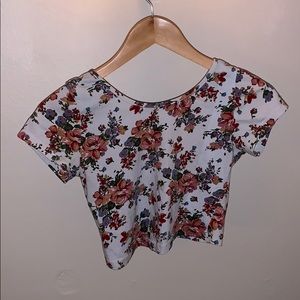 Brandy Melville Floral Crop Top